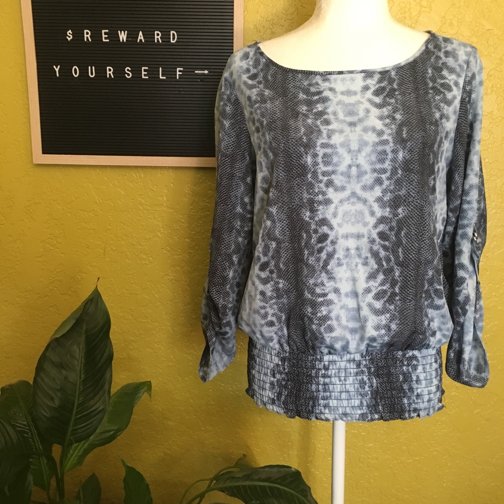 Michael Kors Python Print Blouse